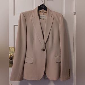 BANANA REPUBLIC Blazer, Tan Wool Fully Lined, Beautiful WITH FLAW Sz 16